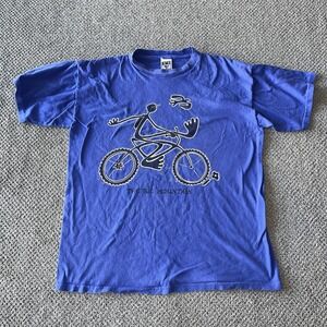 Vintage EMI Boulder Colorado The Big Foot Bike T Shirt. Cycling. Big Mountain. L